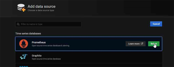 Prometheus add Data Source